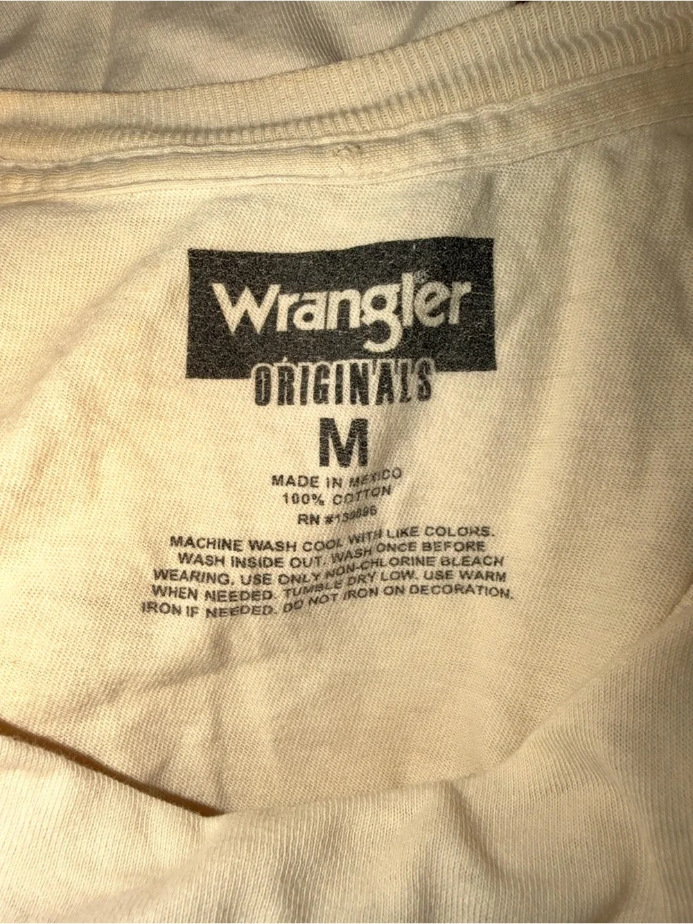 Wrangler Women’s Beige Graphic Tee - Mountain Lake Print